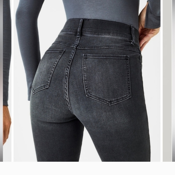 SPANX Straight Leg skinny Jeans-Vintage Black. Size SP - Picture 4 of 12